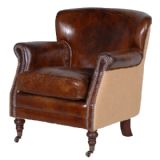 Gatsby Brown Leather Armchair